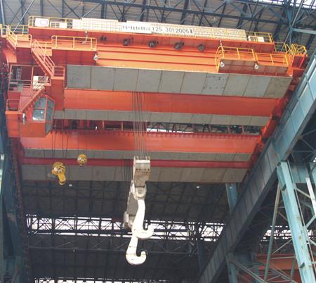 320 / 80ton Four Girders Casting Crane Bridge Kran